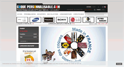 Desktop Screenshot of coque-personnalisable.com